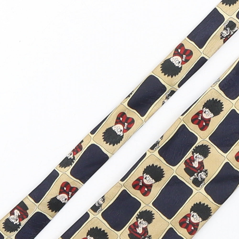 Marks and Spencer Mens Multicoloured Geometric Polyester Pointed Tie One Size - Dennis and Gnasher