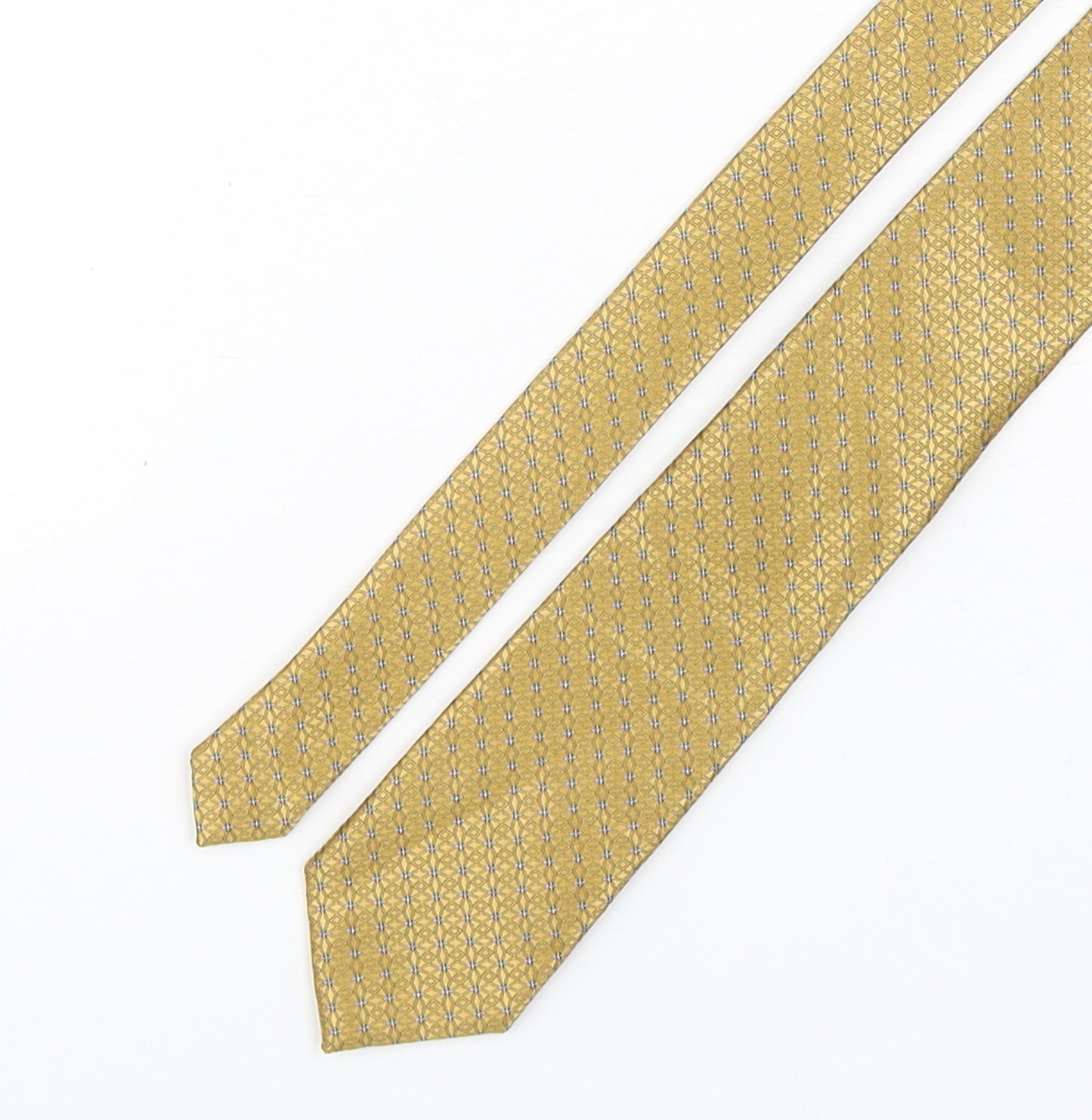 Scott & Taylor Mens Multicoloured Geometric Polyester Pointed Tie One Size