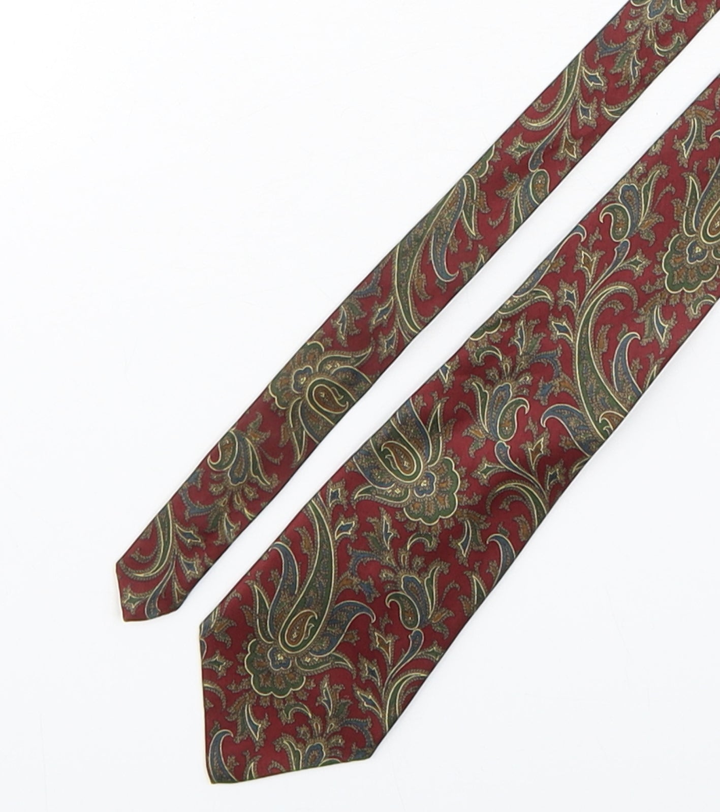 StMichael Mens Multicoloured Paisley Silk Pointed Tie One Size