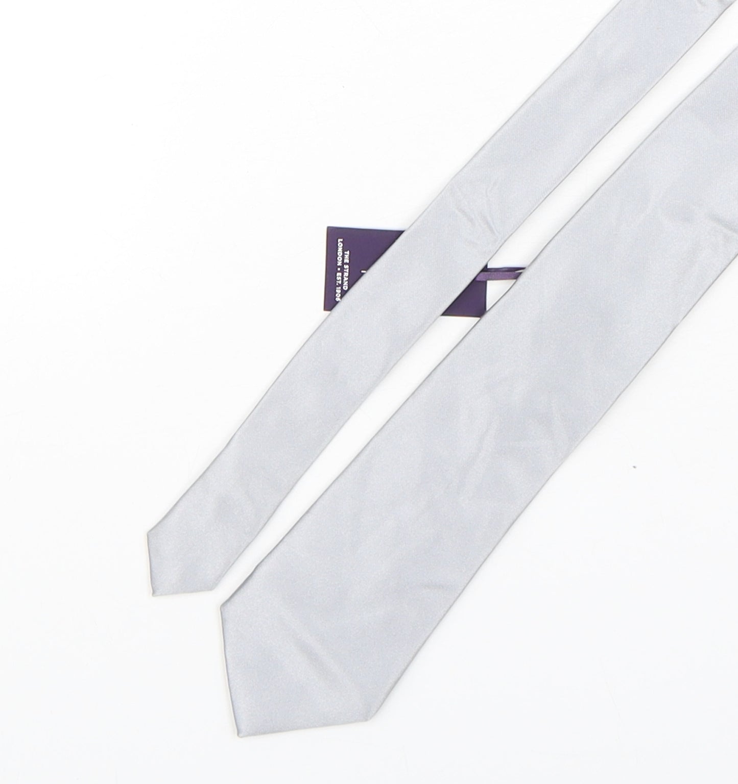 Savoy Taylors Guild Mens Grey  Silk Pointed Tie One Size