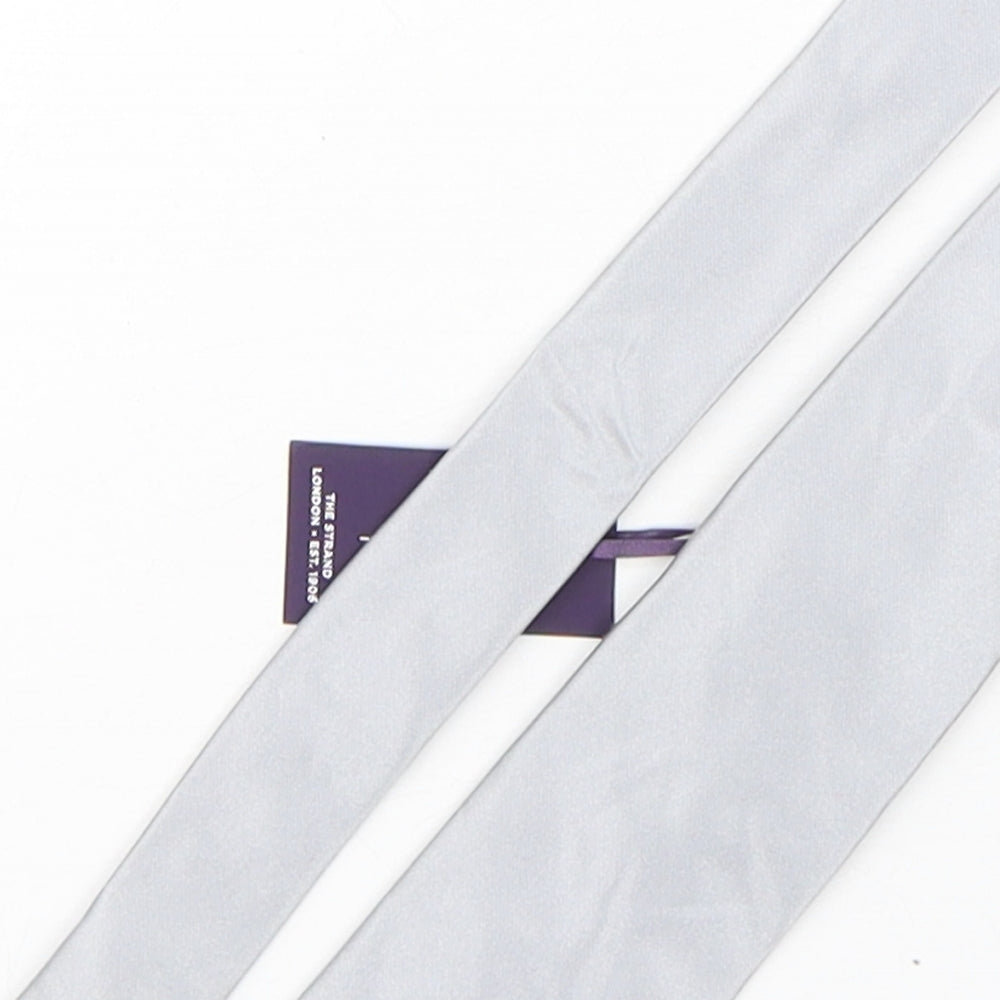 Savoy Taylors Guild Mens Grey  Silk Pointed Tie One Size