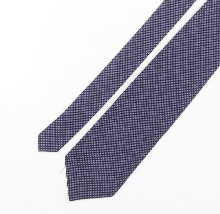 Debenhams Mens Multicoloured Plaids & Checks Polyester Pointed Tie One Size