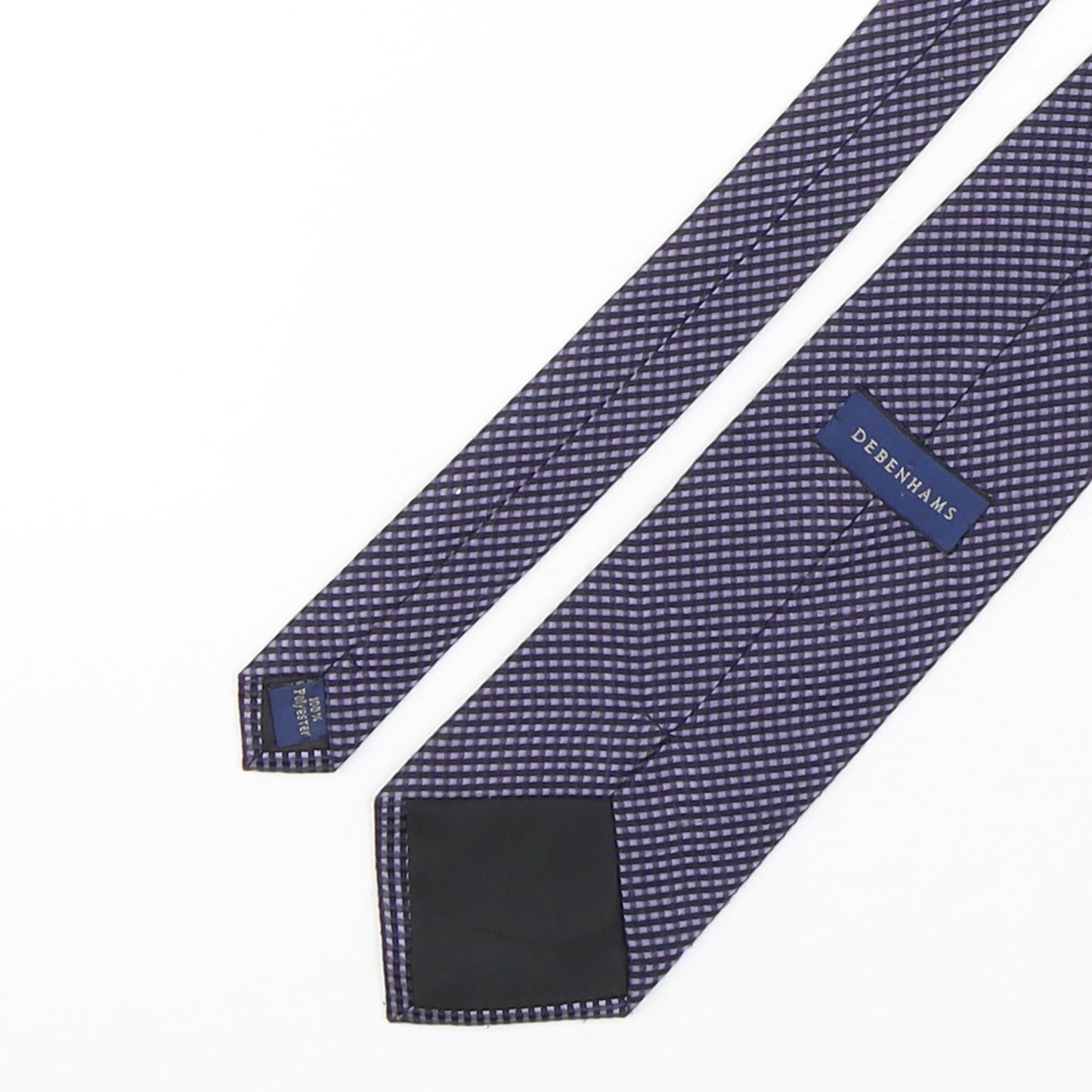 Debenhams Mens Multicoloured Plaids & Checks Polyester Pointed Tie One Size