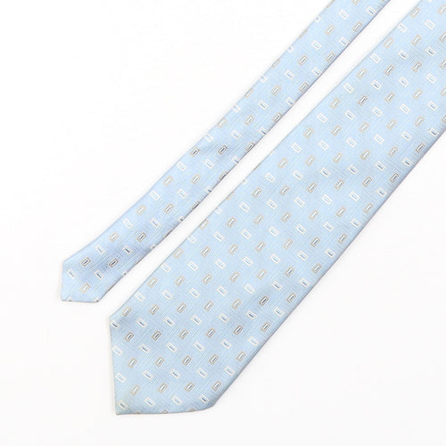 NEXT Mens Blue Polka Dot Silk Pointed Tie One Size