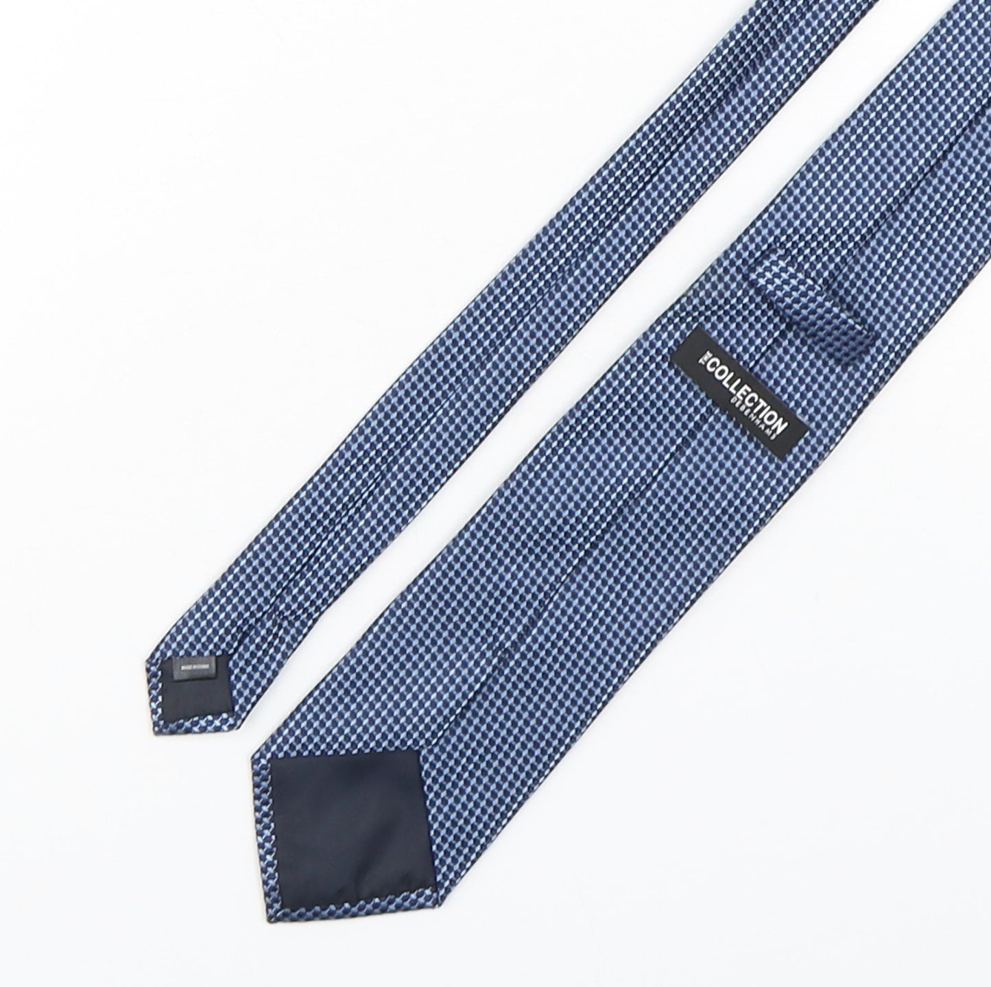 The Collection by Debenhams Mens Blue Geometric Polyester Pointed Tie One Size