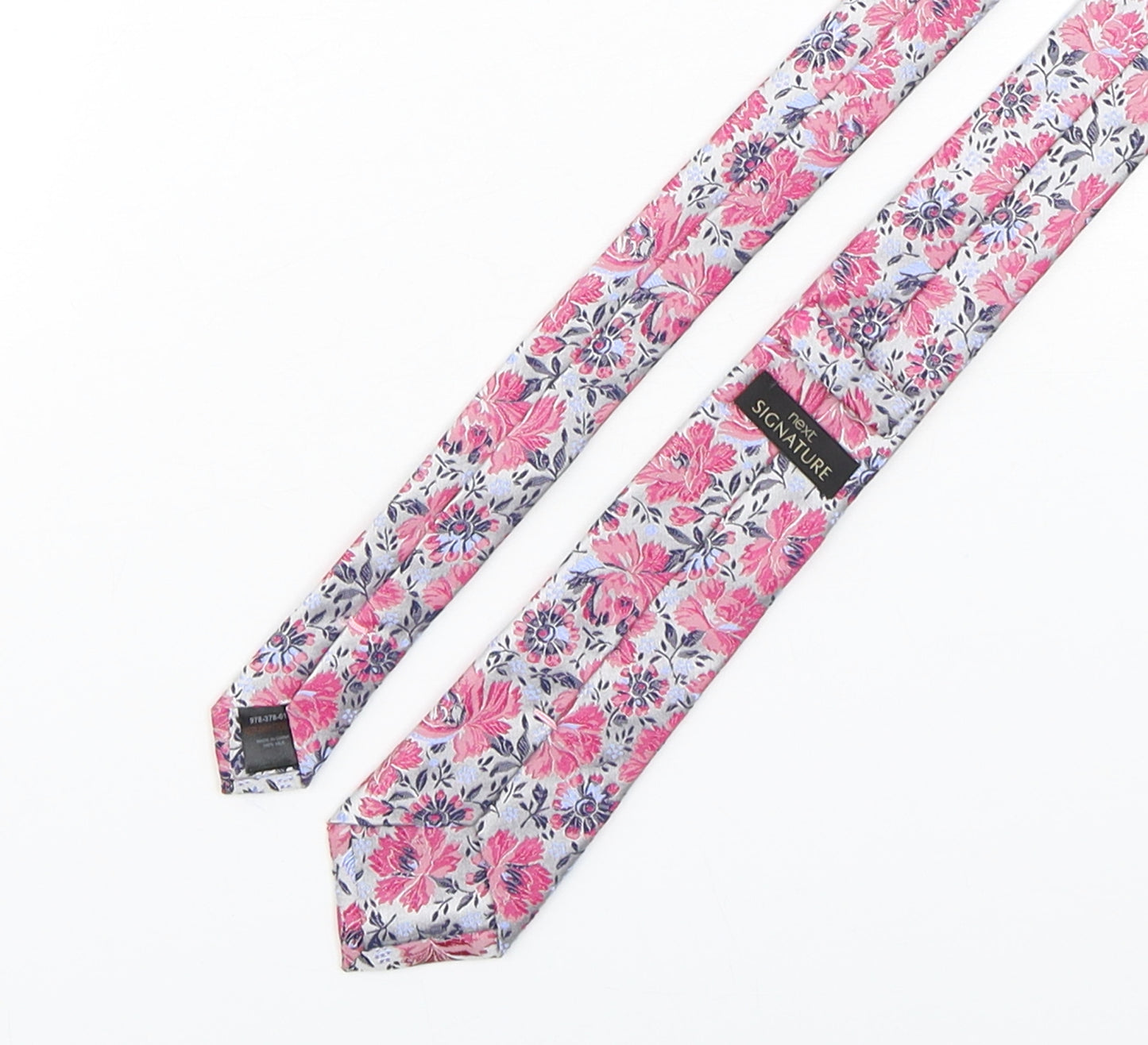 NEXT Mens Multicoloured Floral Silk Pointed Tie One Size