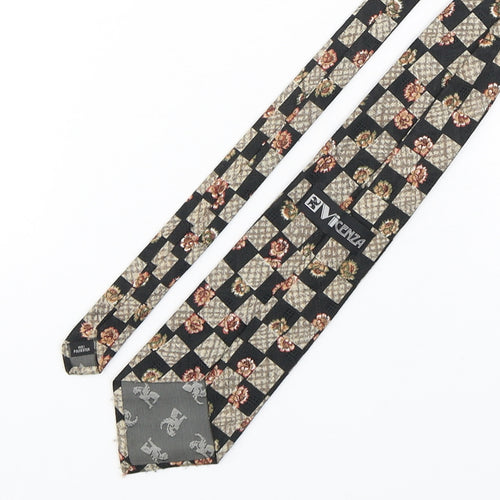 Vicenza Mens Multicoloured Plaids & Checks Polyester Pointed Tie One Size