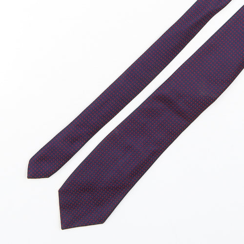 PINK Mens Multicoloured Plaids & Checks Silk Pointed Tie One Size