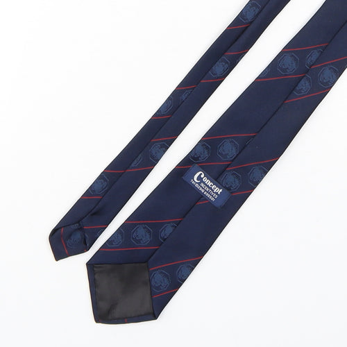Concept Mens Multicoloured Striped Polyester Pointed Tie One Size