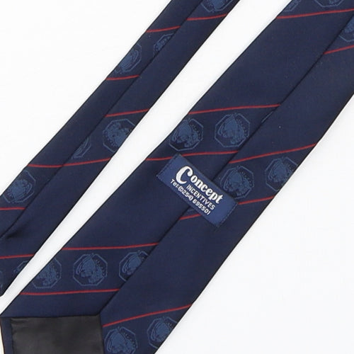 Concept Mens Multicoloured Striped Polyester Pointed Tie One Size