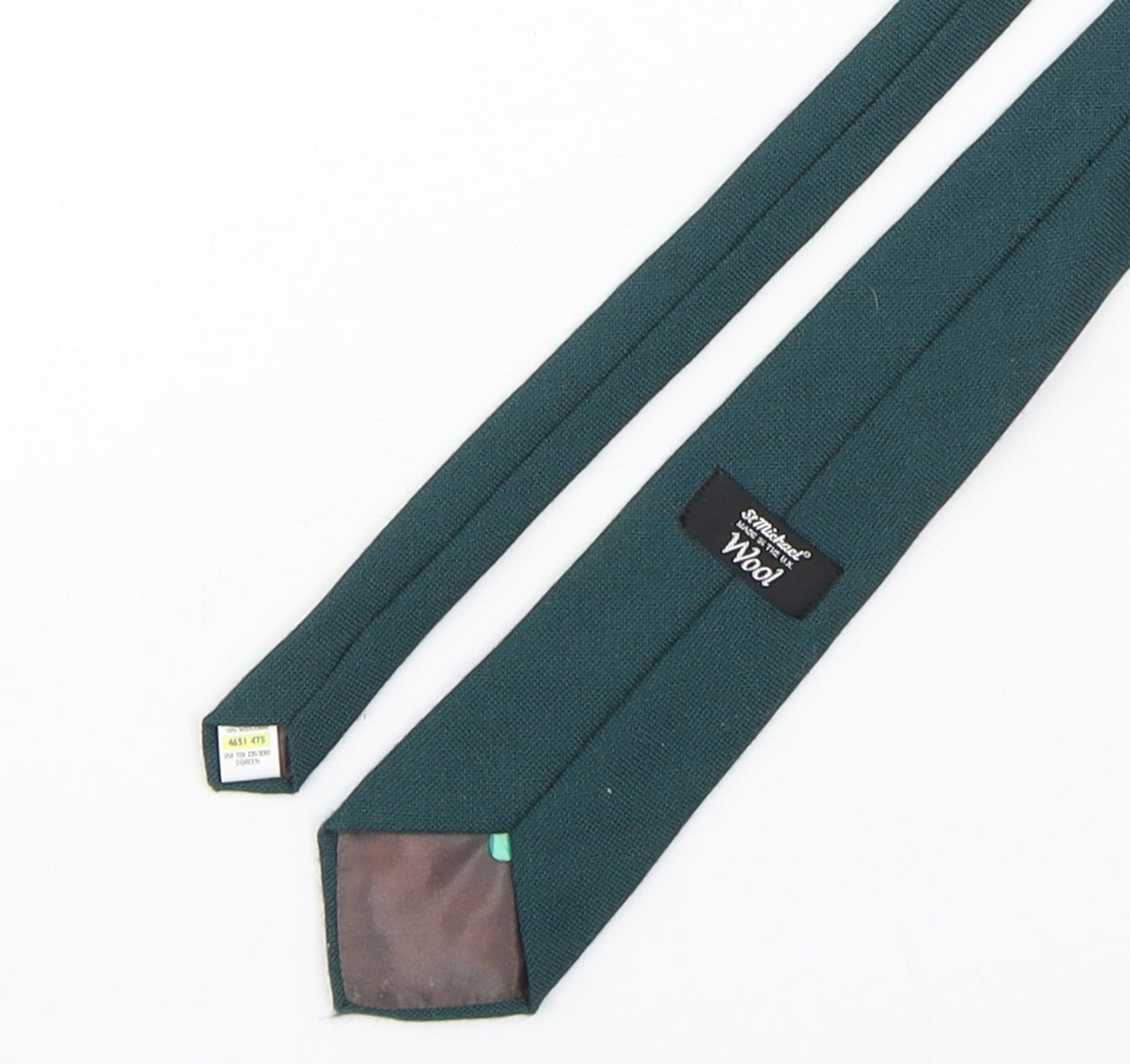 StMichael Mens Green  Wool Pointed Tie One Size