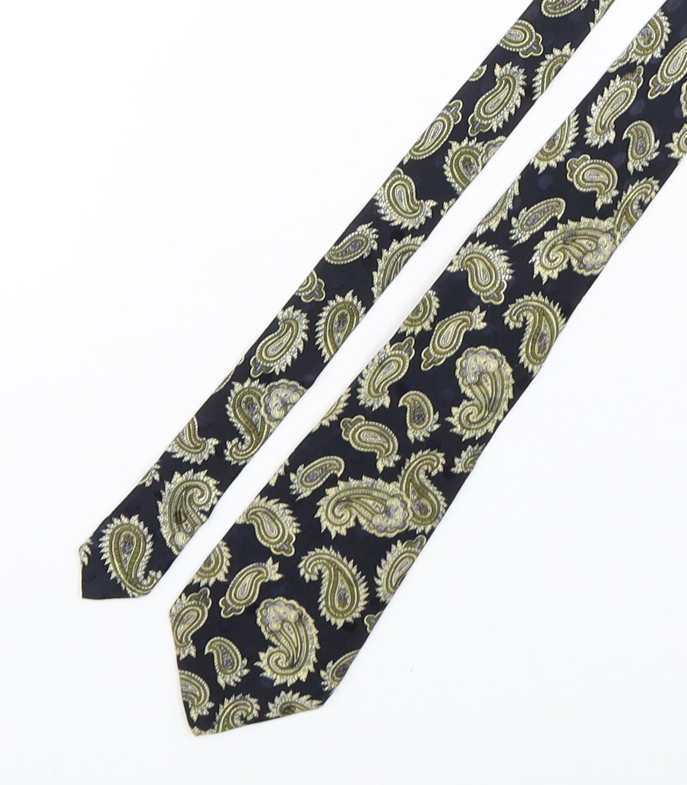 George Arthur Dunn Mens Multicoloured Paisley Silk Pointed Tie One Size