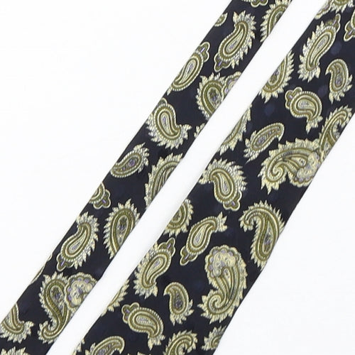 George Arthur Dunn Mens Multicoloured Paisley Silk Pointed Tie One Size