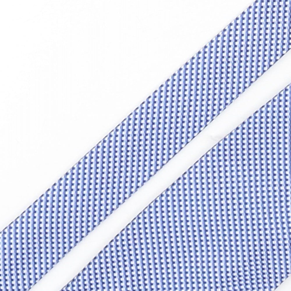 Loding  Mens Blue Plaids & Checks Silk Pointed Tie One Size