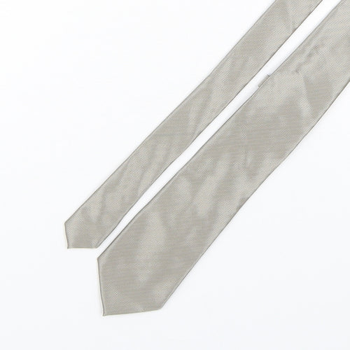 NEXT Mens Grey Geometric Polyester Pointed Tie One Size