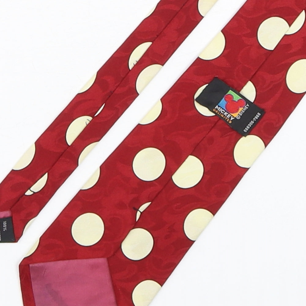 Mickey Unlimited Mens Multicoloured Polka Dot Polyester Pointed Tie One Size - Jessica Rabbit