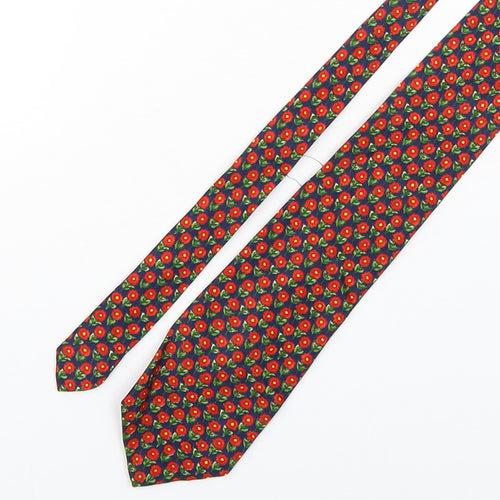 Marks and Spencer Mens Multicoloured Floral Silk Pointed Tie One Size