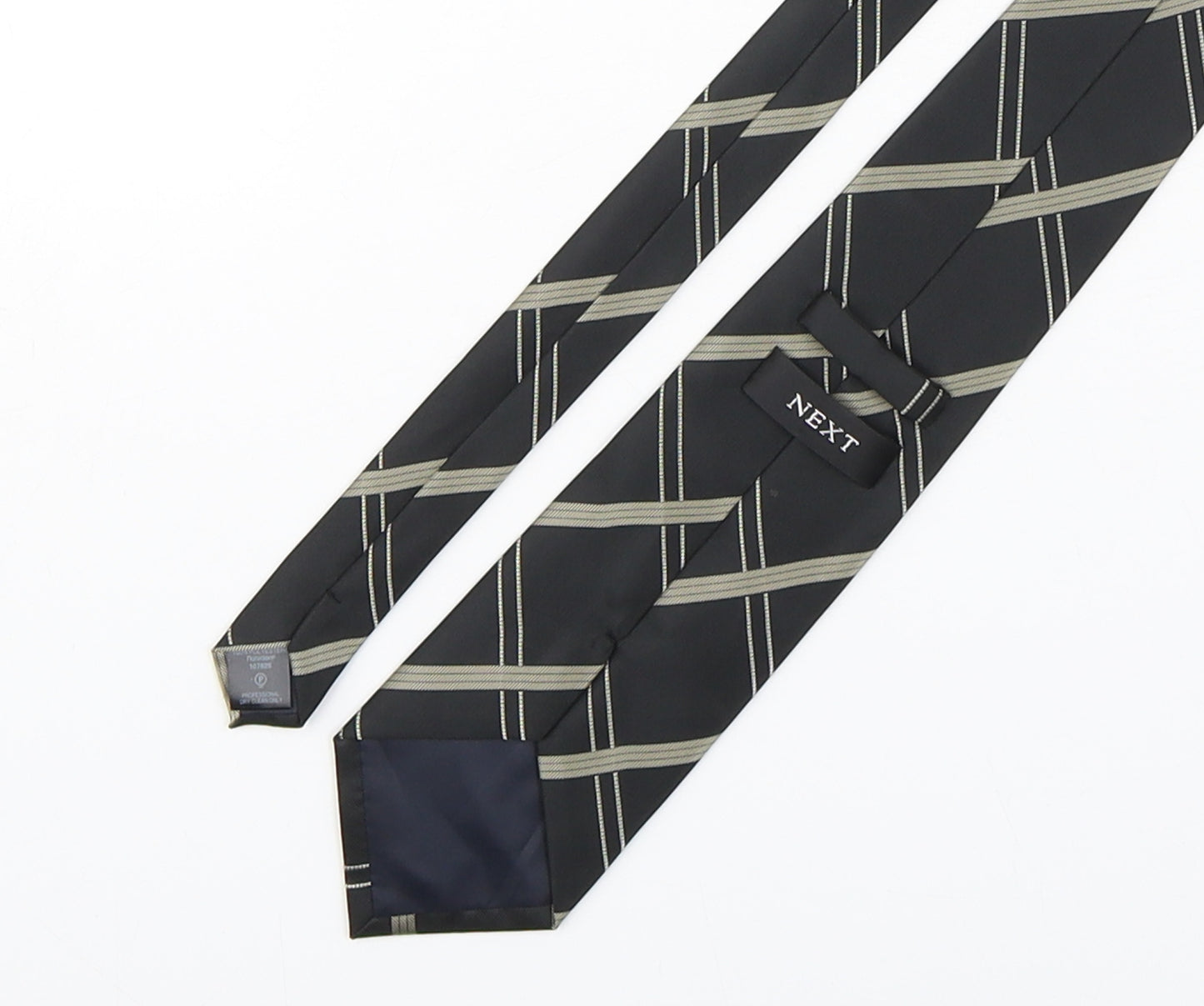 NEXT Mens Multicoloured Plaids & Checks Polyester Pointed Tie One Size