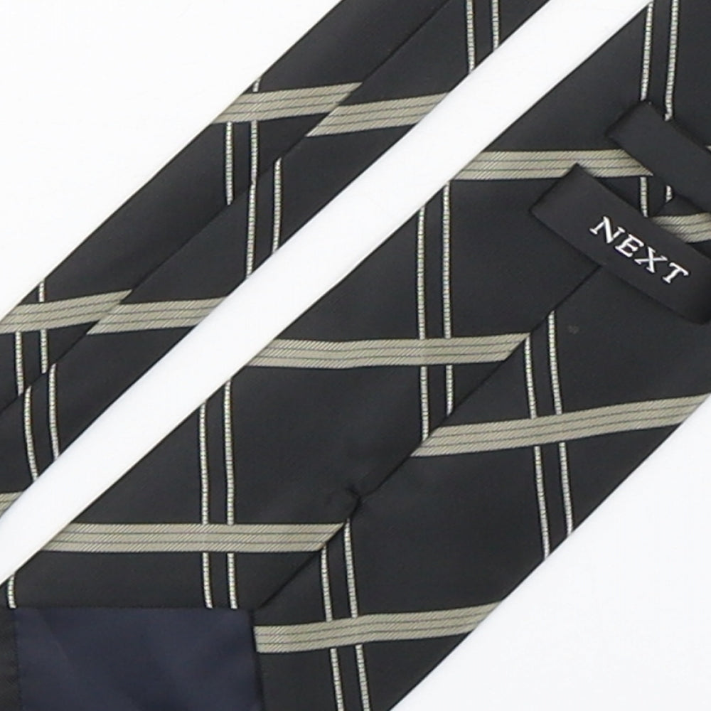 NEXT Mens Multicoloured Plaids & Checks Polyester Pointed Tie One Size