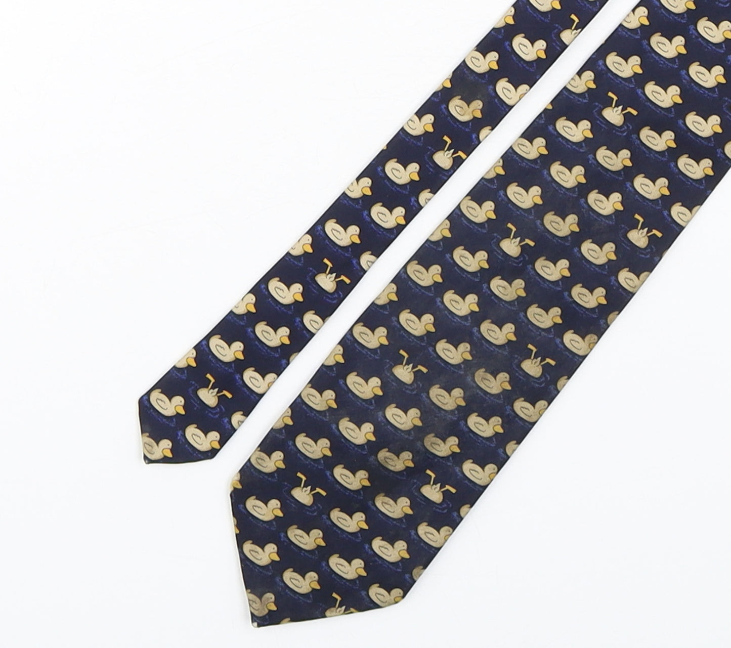 Marks and Spencer Mens Multicoloured Geometric Silk Pointed Tie One Size