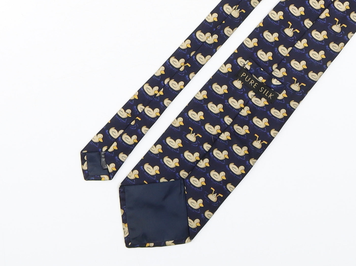 Marks and Spencer Mens Multicoloured Geometric Silk Pointed Tie One Size