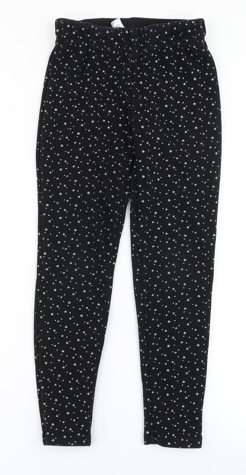 Dunnes Stores Girls Black  Polyester Jogger Trousers Size 10-11 Years  Regular Pullover - Fleece Lined