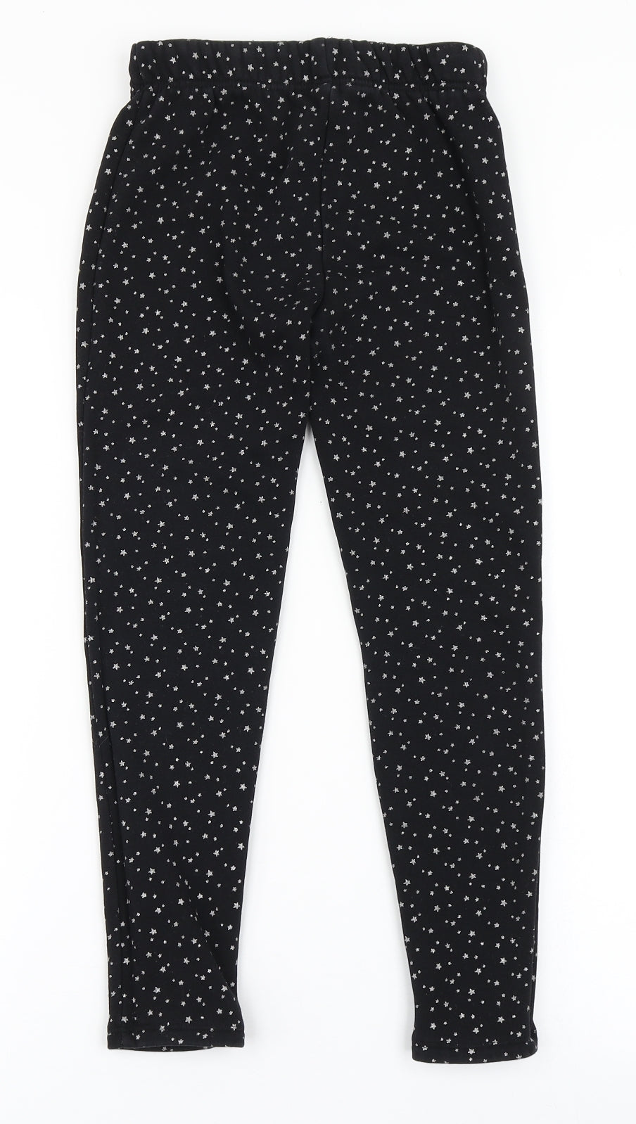 Dunnes Stores Girls Black  Polyester Jogger Trousers Size 10-11 Years  Regular Pullover - Fleece Lined