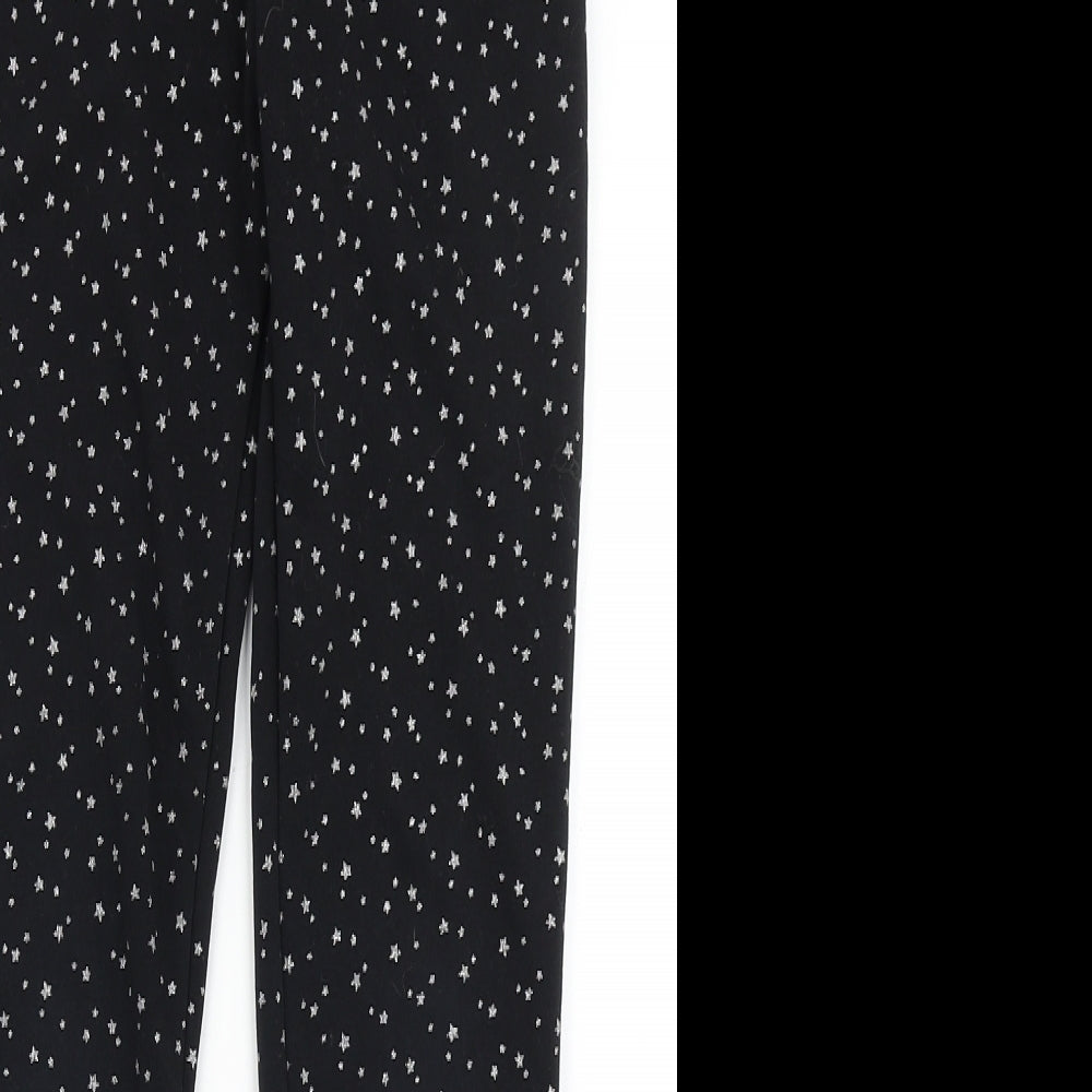 Dunnes Stores Girls Black  Polyester Jogger Trousers Size 10-11 Years  Regular Pullover - Fleece Lined