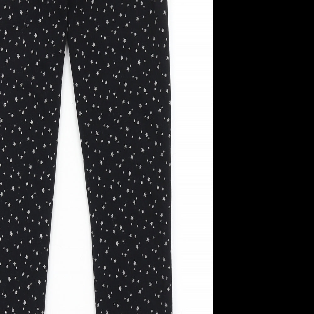 Dunnes Stores Girls Black  Polyester Jogger Trousers Size 10-11 Years  Regular Pullover - Fleece Lined