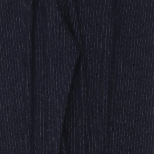 NEXT Womens Blue  Polyester Dress Pants Trousers Size 14 L26 in Regular Button