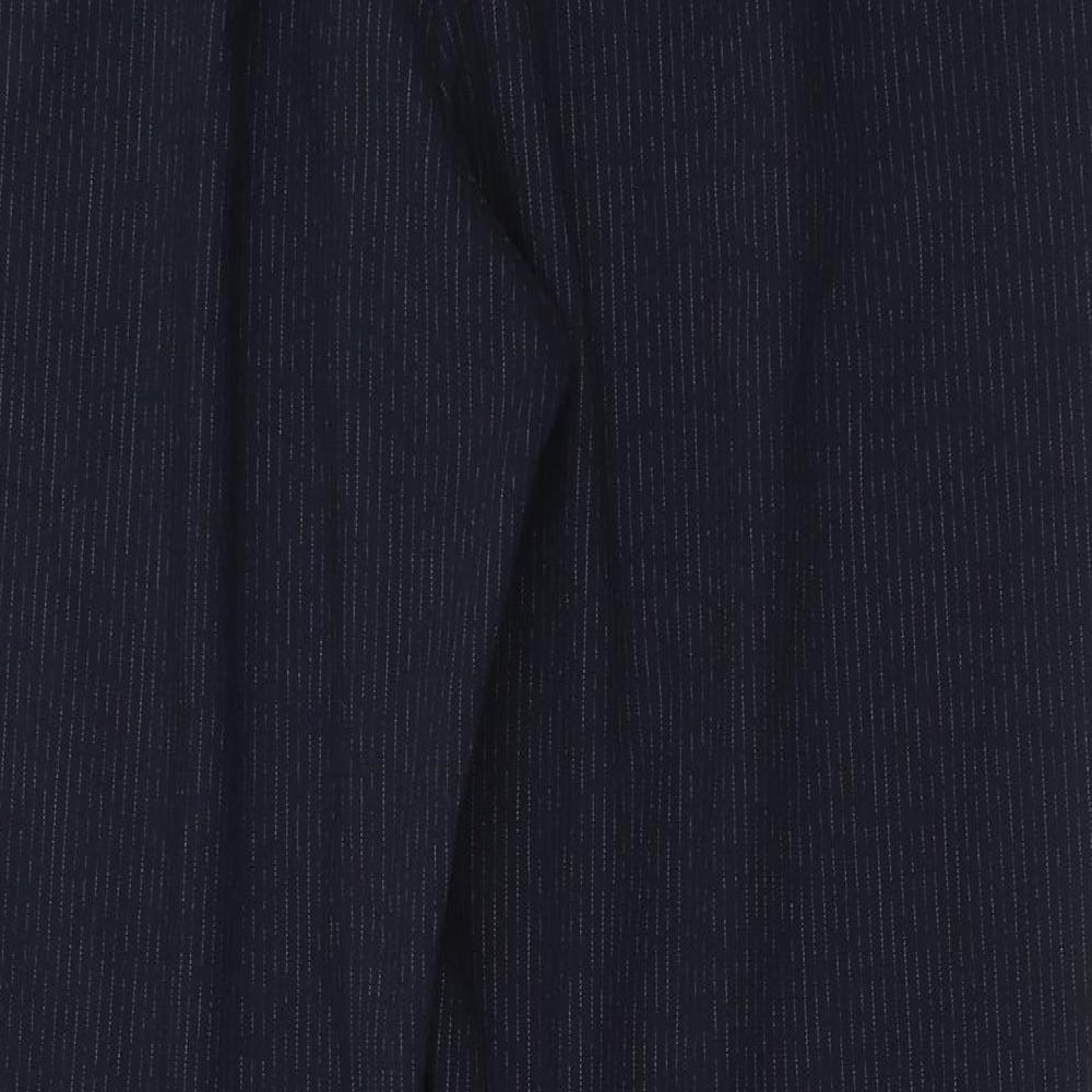 NEXT Womens Blue  Polyester Dress Pants Trousers Size 14 L26 in Regular Button