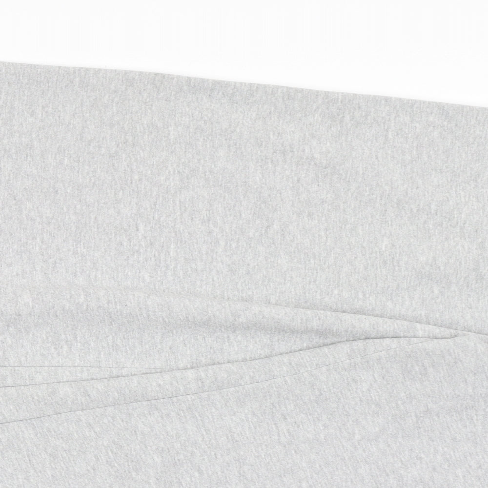 PRETTYLITTLETHING Womens Grey  Cotton Jogger Trousers Size 20 L29.5 in Regular Drawstring