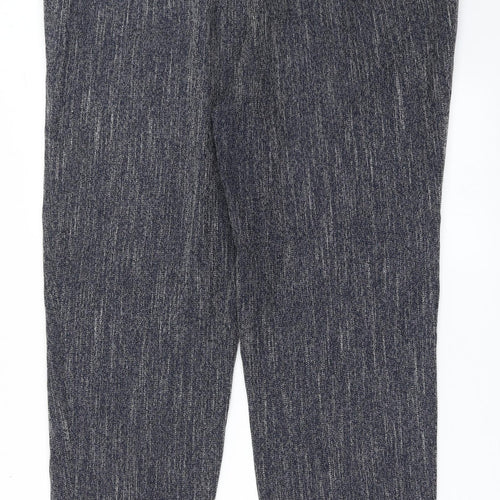 NEXT Womens Blue  Polyester Trousers  Size 18 L30 in Regular Button - Long Leg