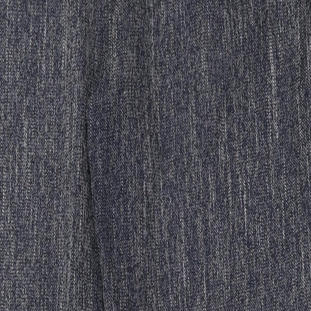 NEXT Womens Blue  Polyester Trousers  Size 18 L30 in Regular Button - Long Leg