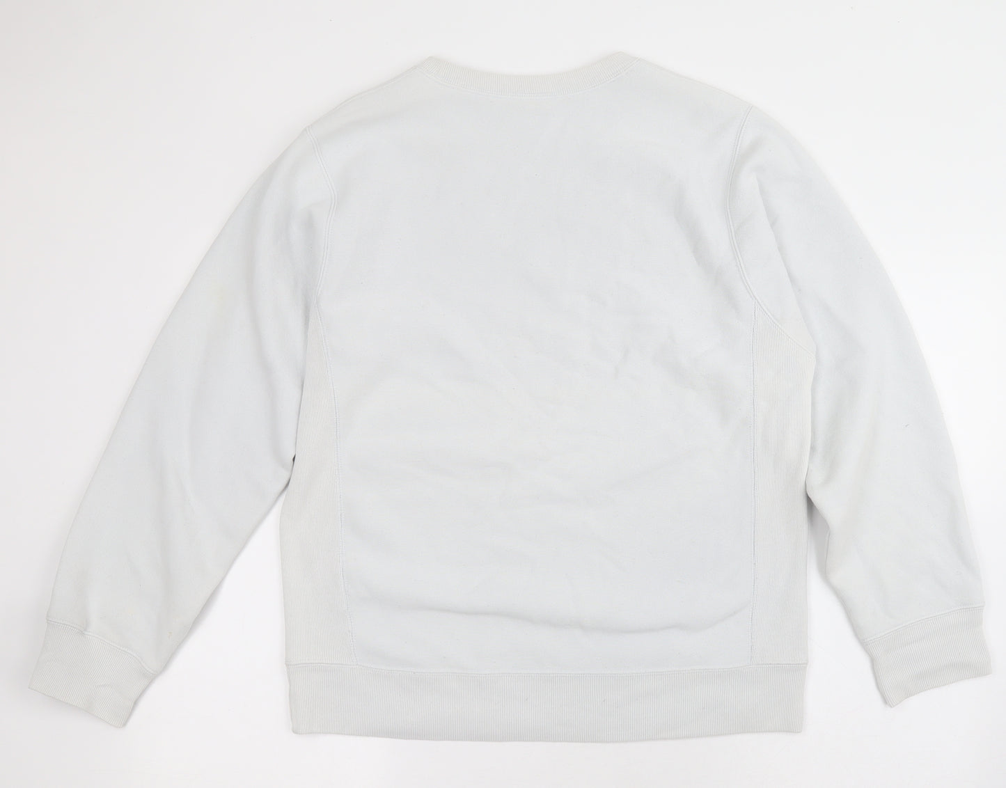 Champion Womens Grey  Cotton Pullover Sweatshirt Size L