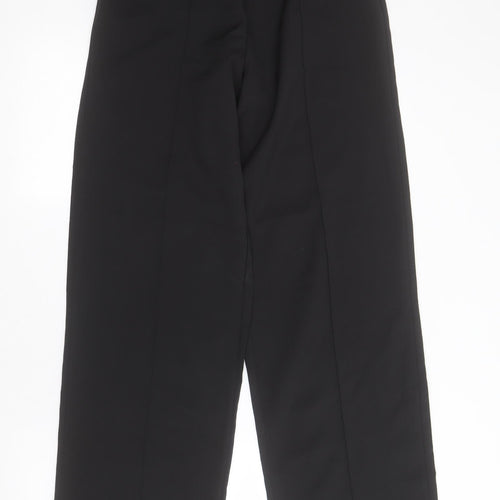 PRETTYLITTLETHING Womens Black  Polyester Trousers  Size 8 L32 in Regular