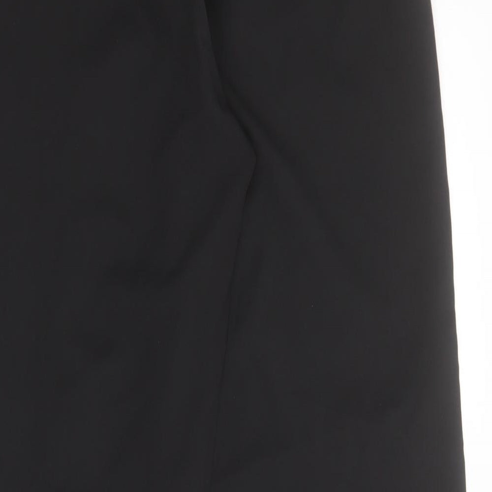 PRETTYLITTLETHING Womens Black  Polyester Trousers  Size 8 L32 in Regular