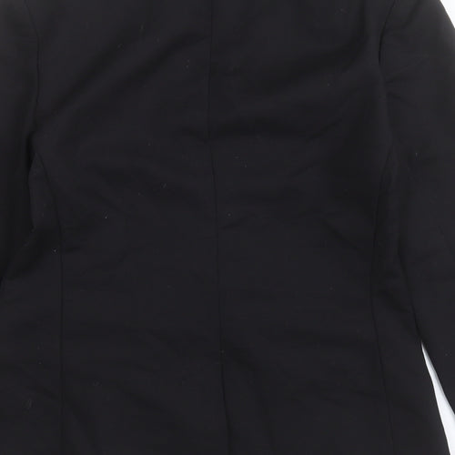 New Look Womens Black  Cotton Jacket Blazer Size 10