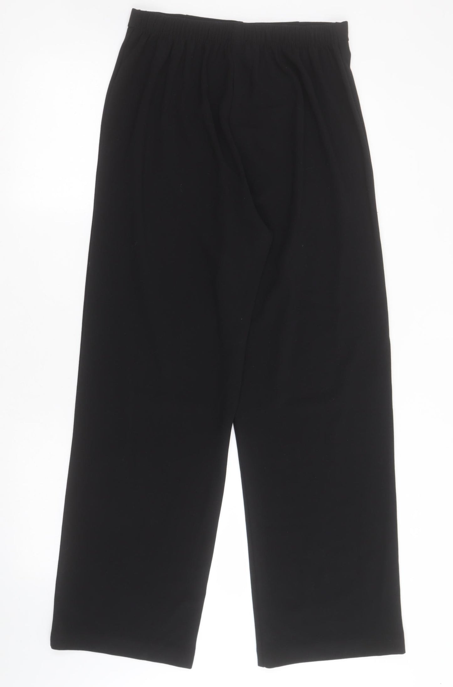 Saloos Collection Womens Black  Polyester Trousers  Size 14 L30 in Regular