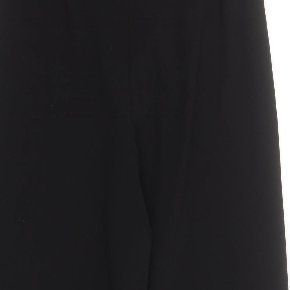 Saloos Collection Womens Black  Polyester Trousers  Size 14 L30 in Regular