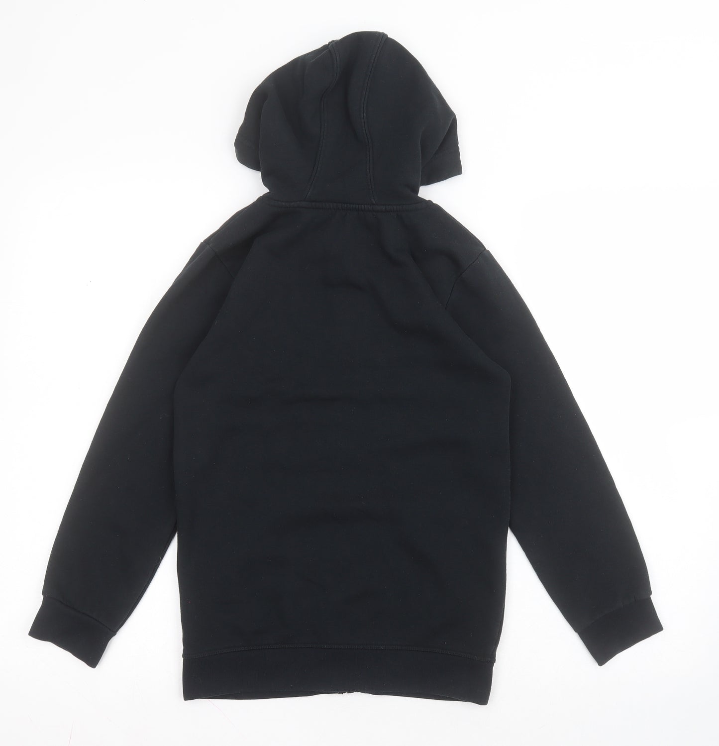 Nutmeg Boys Black  Cotton Full Zip Hoodie Size 8-9 Years  Zip - LOS ANGELES CALIFORNIA 89