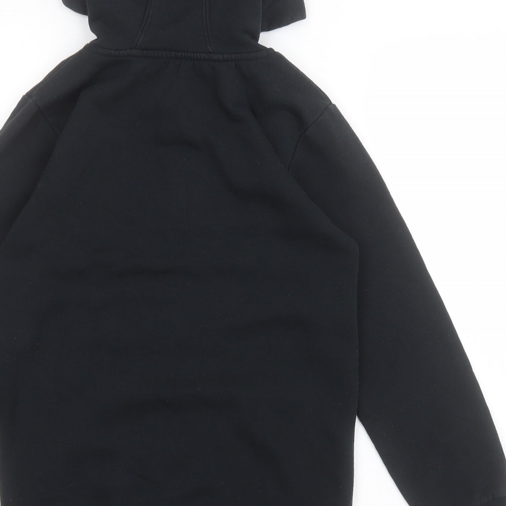 Nutmeg Boys Black  Cotton Full Zip Hoodie Size 8-9 Years  Zip - LOS ANGELES CALIFORNIA 89