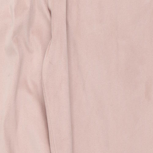 F&F Womens Pink  Polyester Jogger Trousers Size 12 L25 in Regular Drawstring
