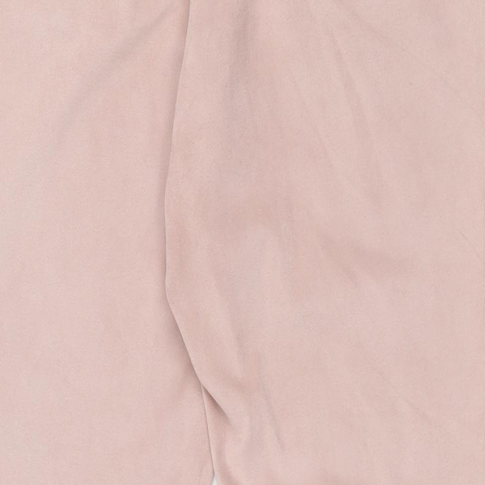 F&F Womens Pink  Polyester Jogger Trousers Size 12 L25 in Regular Drawstring