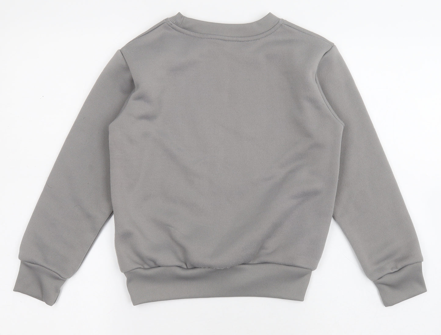 HUGO BOSS Boys Grey  100% Polyester Pullover Sweatshirt Size 7-8 Years