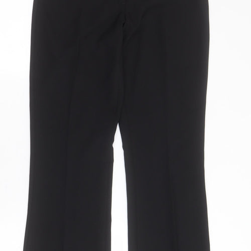 George Womens Black  Polyester Trousers  Size 8 L29 in Regular Zip