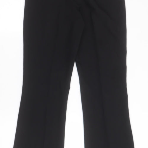 George Womens Black  Polyester Trousers  Size 8 L29 in Regular Zip