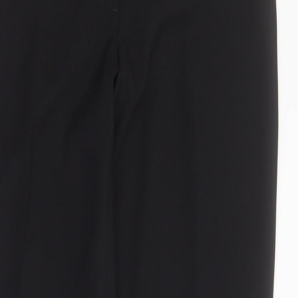 George Womens Black  Polyester Trousers  Size 8 L29 in Regular Zip