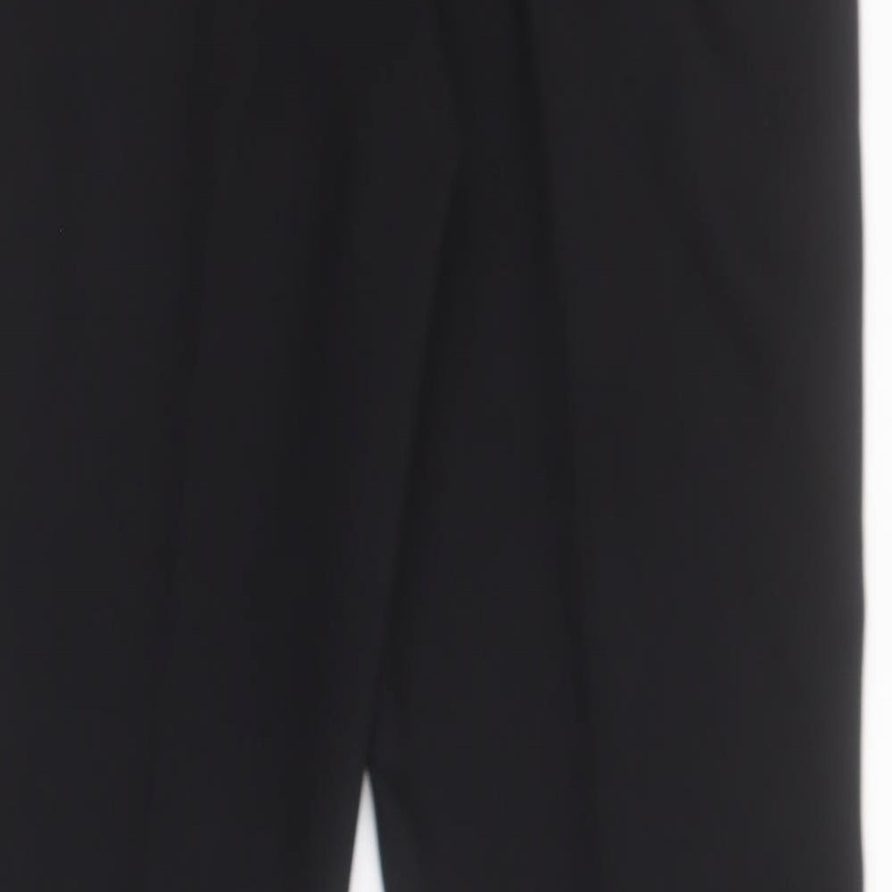 George Womens Black  Polyester Trousers  Size 8 L29 in Regular Zip
