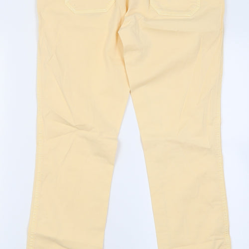 MiH Jeans Womens Orange  Cotton Cropped Jeans Size 28 L28 in Regular Button